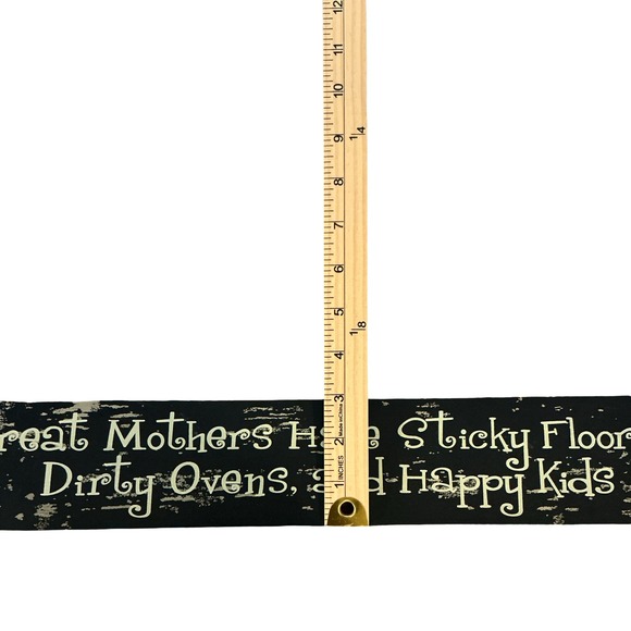 Direct International Great Mothers Have Sticky Floors Wooden Sign 505-53062 - Picture 2 of 6